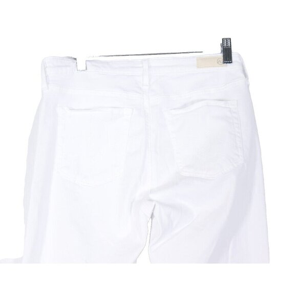 AG Adriano Goldschmied Women's Size US28 White Prima Crop Cigarette Leg Jeans - Picture 10 of 13